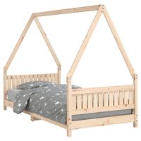 vidaXL Kids Bed Frame 90x190 cm Solid Wood Pine