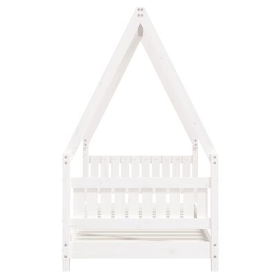 vidaXL Kids Bed Frame White 80x160 cm Solid Wood Pine