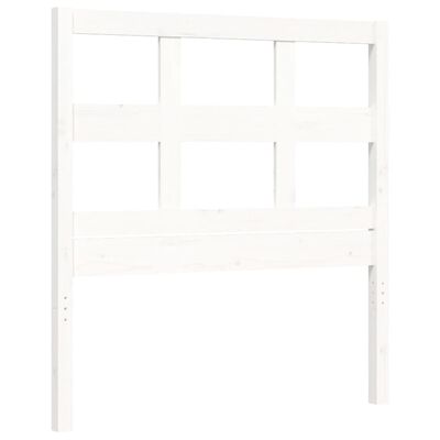 vidaXL Bed Frame without Mattress White 100x200 cm Solid Wood Pine