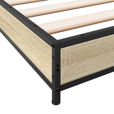 vidaXL Bed Frame without Mattress Sonoma Oak 90x200 cm