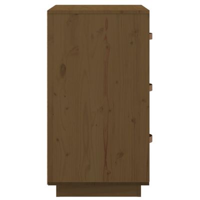 vidaXL Bedside Cabinet Honey Brown 40x40x75 cm Solid Wood Pine