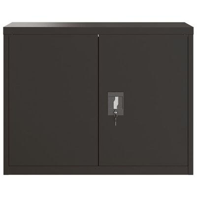 vidaXL File Cabinet Black 90x40x110 cm Steel