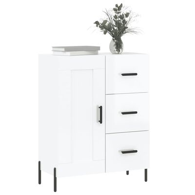 vidaXL Sideboard High Gloss White 69.5x34x90 cm Engineered Wood