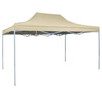 vidaXL Foldable Tent Pop-Up 3x4.5 m Cream White