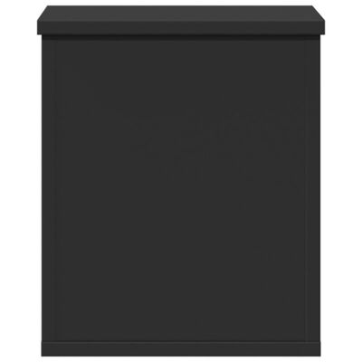 vidaXL Storage Box Black 30x35x35 cm Engineered Wood