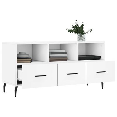 vidaXL TV Cabinet White 102x36x50 cm Engineered Wood