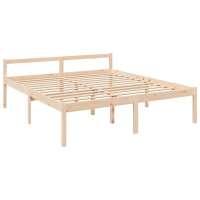 vidaXL Senior Bed without Mattress 200x200 cm Solid Wood