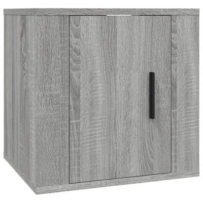 vidaXL 8 Piece TV Cabinet Set Grey Sonoma Engineered Wood