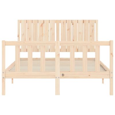 vidaXL Bed Frame without Mattress 140x200 cm Solid Wood Pine