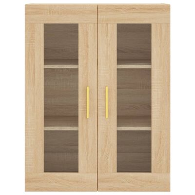 vidaXL Wall Mounted Cabinets 2 pcs Sonoma Oak Engineered Wood