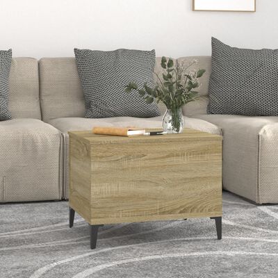 vidaXL Coffee Table Sonoma Oak 60x44.5x45 cm Engineered Wood