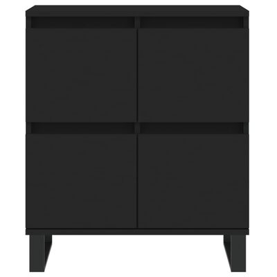 vidaXL Sideboards 3 pcs Black Engineered Wood