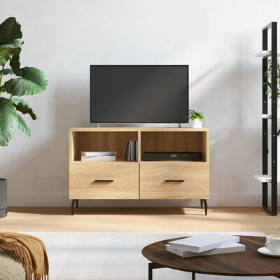 vidaXL TV Cabinet Sonoma Oak 80x36x50 cm Engineered Wood