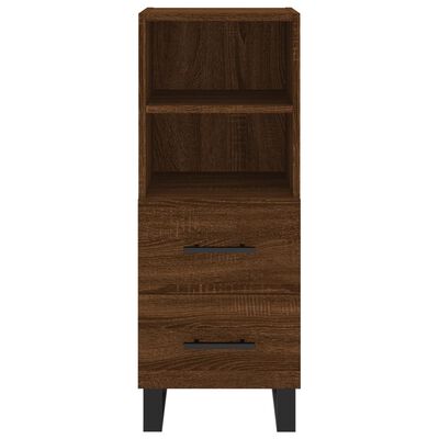 vidaXL Highboard Brown Oak 34.5x34x180 cm Engineered Wood