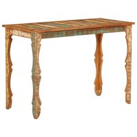 vidaXL Dining Table 110x52x76 cm Solid Wood Reclaimed