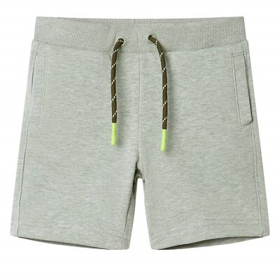 Kids' Shorts with Drawstring Light Khaki Melange 128