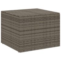 vidaXL Garden Storage Box Grey 291L Poly Rattan