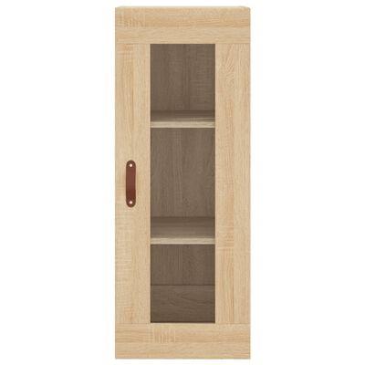 vidaXL Wall Mounted Cabinet Sonoma Oak 34.5x34x90 cm