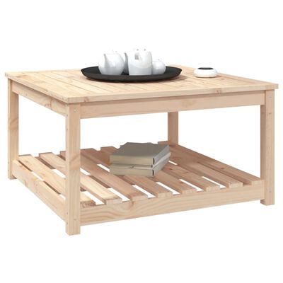 vidaXL Garden Table 82.5x82.5x45 cm Solid Wood Pine