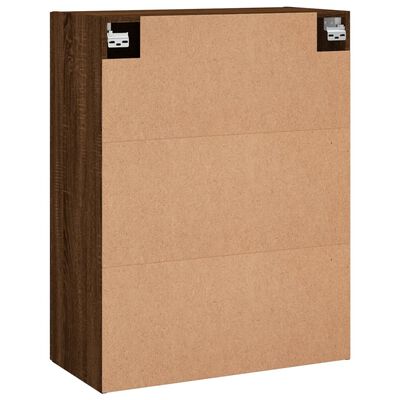 vidaXL Wall Mounted Cabinets 2 pcs Brown Oak 69.5x34x90 cm