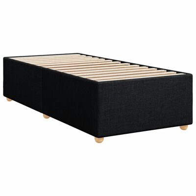 vidaXL Bed Frame without Mattress Black 100x200 cm Fabric