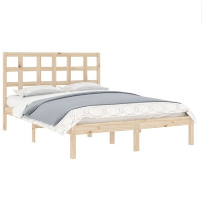 vidaXL Bed Frame without Mattress 140x190 cm Solid Wood