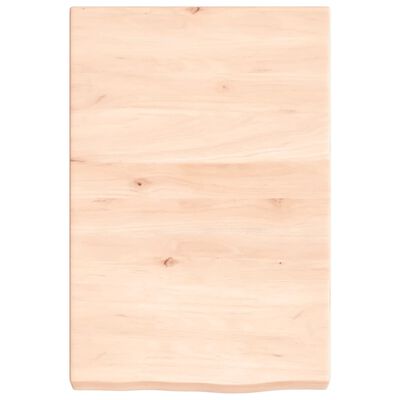 vidaXL Bathroom Countertop 40x60x(2-6) cm Untreated Solid Wood