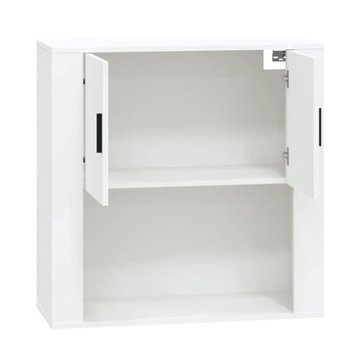 vidaXL Wall Cabinet White 80x33x80 cm Engineered Wood