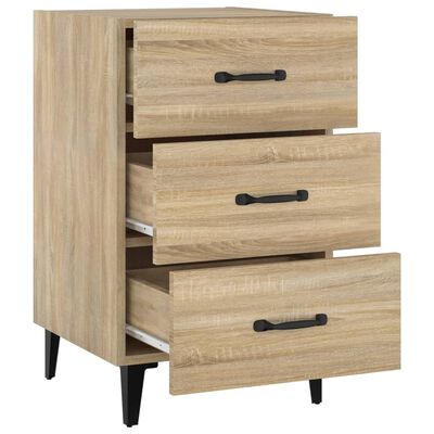 vidaXL Bedside Cabinet Sonoma Oak 40x40x66 cm Engineered Wood