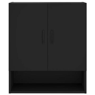 vidaXL Wall Cabinet Black 60x31x70 cm Engineered Wood