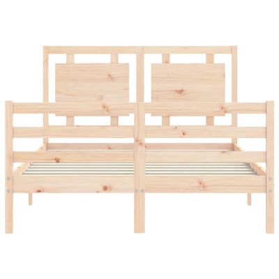 vidaXL Bed Frame without Mattress 140x200 cm Solid Wood