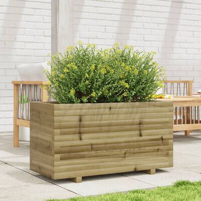 vidaXL Garden Planter 90x40x49.5 cm Impregnated Wood Pine