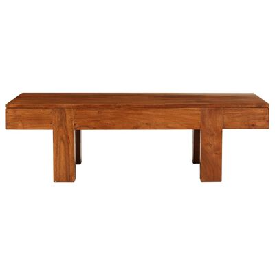 vidaXL Coffee Table Solid Acacia Wood Honey Finish 100x50x30 cm