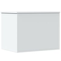 vidaXL Storage Box White 60x42x46 cm Engineered Wood