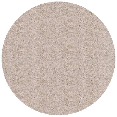 vidaXL Shaggy Rug PAMPLONA High Pile Modern Beige Ø 240 cm