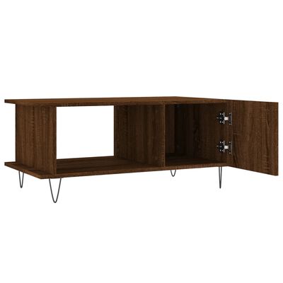 vidaXL Coffee Table Brown Oak 90x50x40 cm Engineered Wood