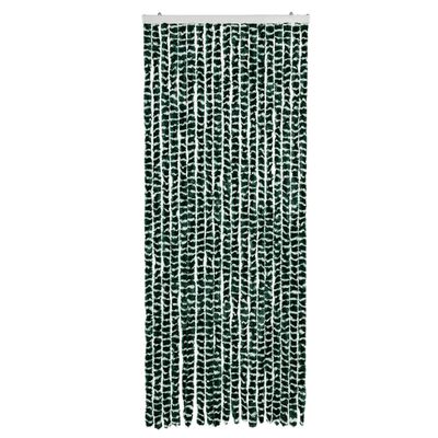 vidaXL Insect Curtain Green and White 56x185 cm Chenille