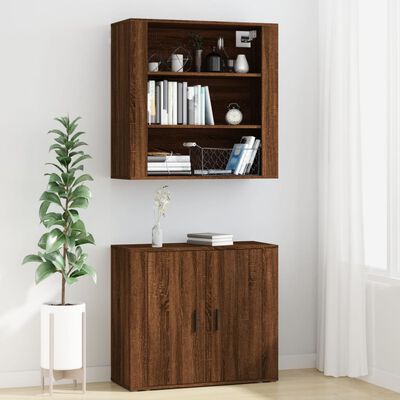 vidaXL Highboard Brown Oak Engineered Wood