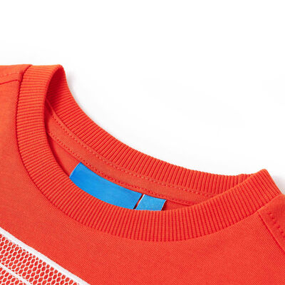 Kids' T-shirt with Long Sleeves Bright Orange 140