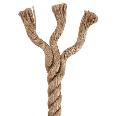 vidaXL Jute Rope 100 m Long 4 mm Thick