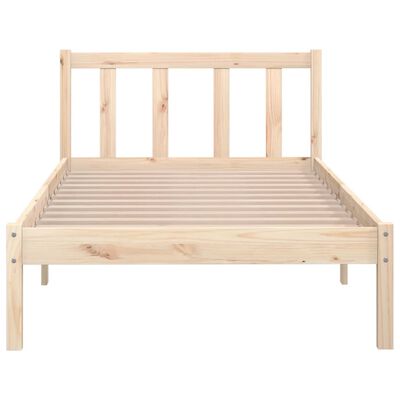 vidaXL Bed Frame without Mattress Solid Wood 100x200 cm