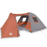 vidaXL Family Tent Dome 6-Person Orange Waterproof