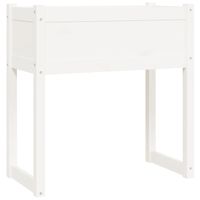 vidaXL Planter White 78x40x81 cm Solid Wood Pine