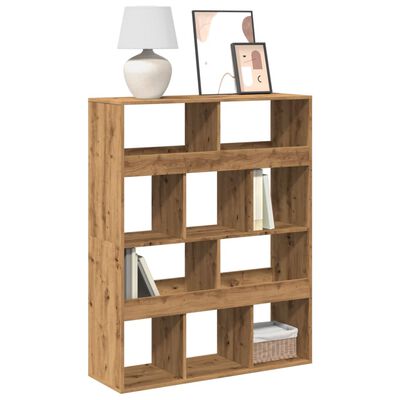 vidaXL Bookcase Artisan Oak 100x33x125.5 cm Engineered Wood