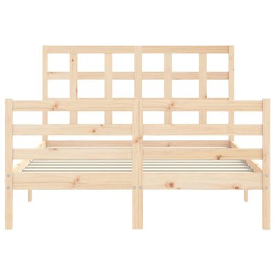 vidaXL Bed Frame without Mattress 140x200 cm Solid Wood