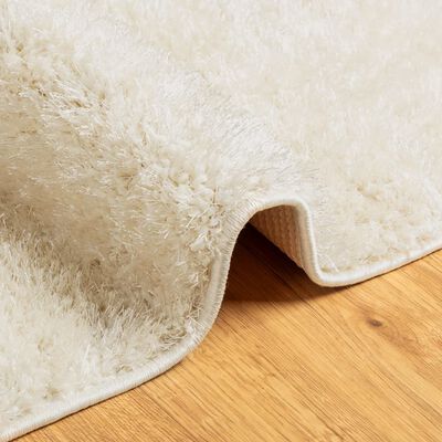 vidaXL Rug ISTAN High Pile Shiny Look Cream 120x170 cm