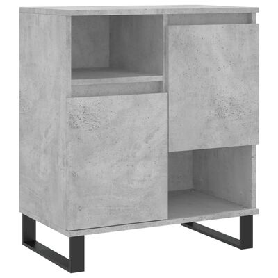 vidaXL Sideboards 2 pcs Concrete Grey Engineered Wood