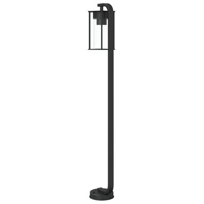 vidaXL Outdoor Floor Lamps 3pcs Black 100 cm Stainless Steel