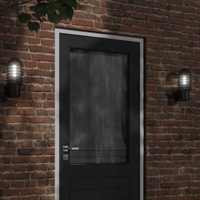 vidaXL Outdoor Wall Light Black Stainless Steel