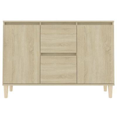 vidaXL Sideboard Sonoma Oak 101x35x70 cm Engineered Wood